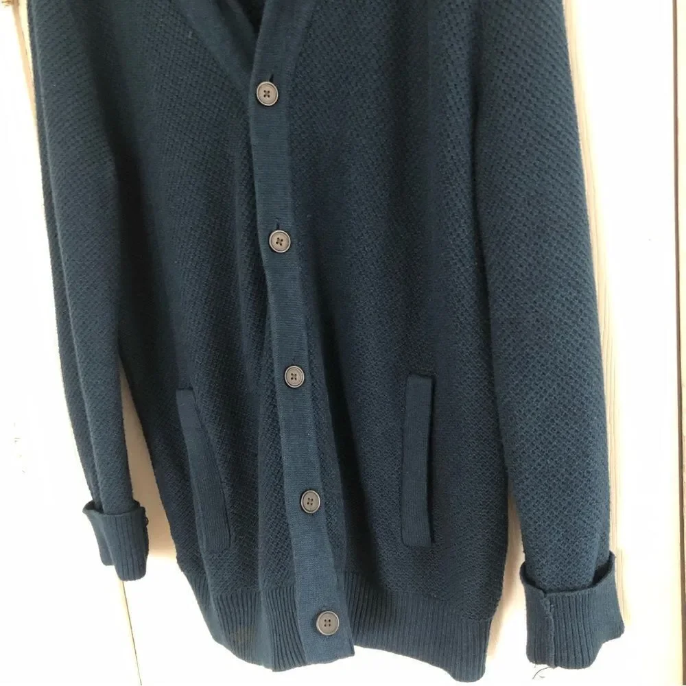 Banana Republic 100% cotton heavy weight button down cardigan academic style